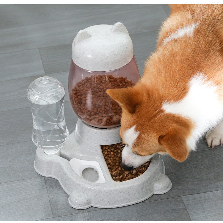 Intelligenter Haustier-Speiseautomat: Automatischer Futterspender für Katzen und Hunde mit Wasserstation